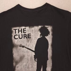 The Cure Band Crew Neck Short Sleeve Graphic T Shirt Mens Size Medium M Black